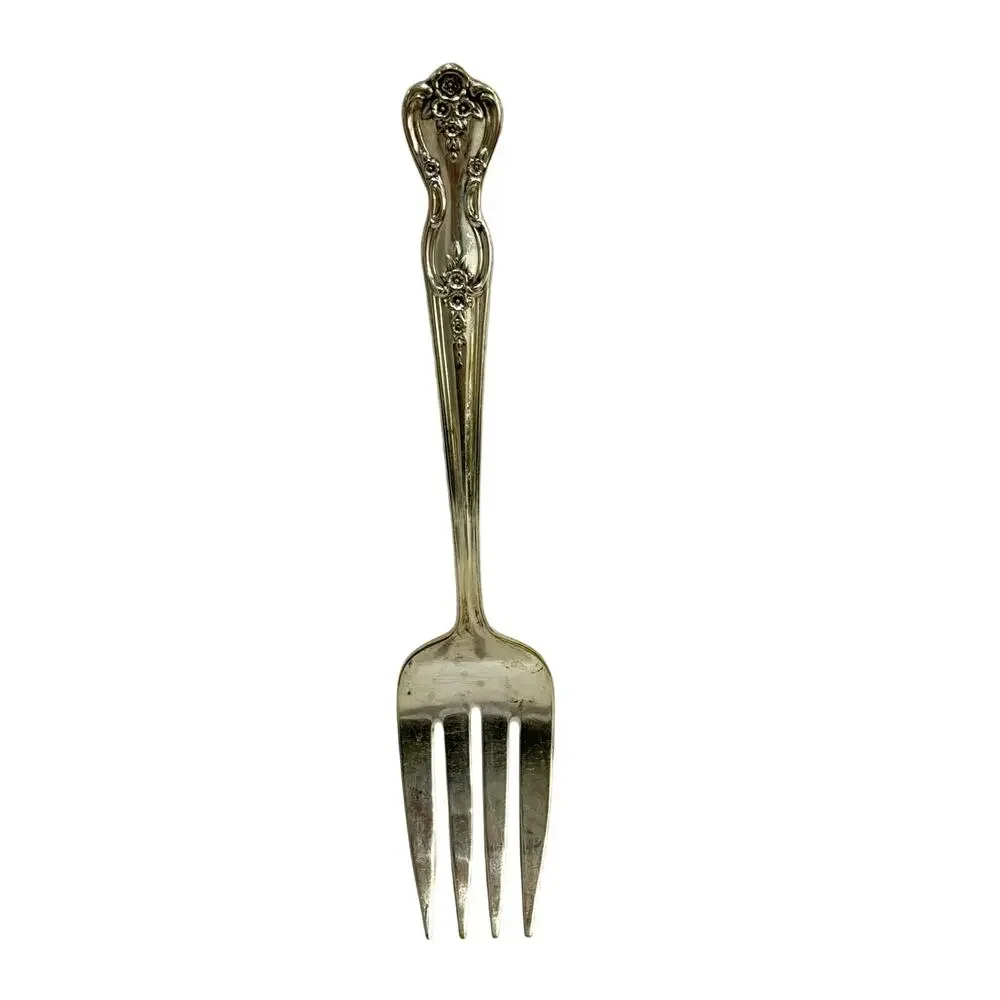Silverplate Cold Meat Fork International Silver Inspiration - Magnolia c. 1951